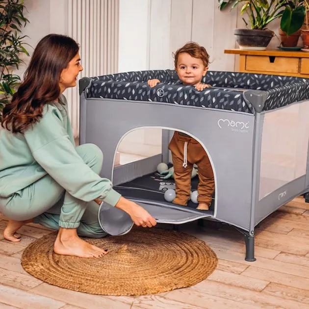 Манеж MoMi MAMU grey